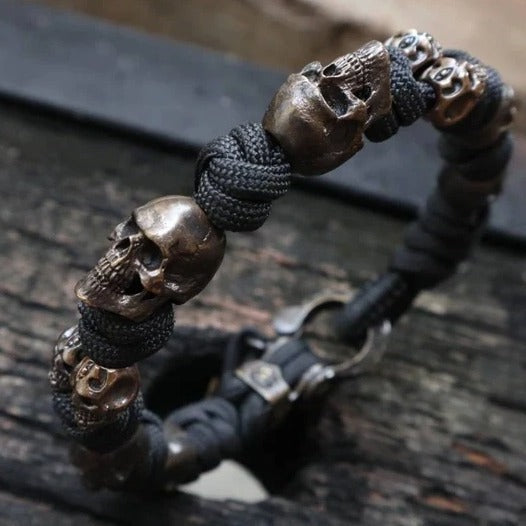 Halloween Jewelry Skull Premium Paracord Bracelet Stylish Skull
