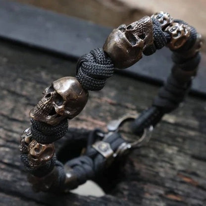 Halloween Jewelry Skull Premium Paracord Bracelet Stylish Skull