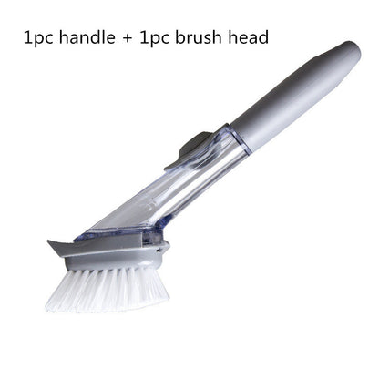 2 In 1 Long Handle Cleaning Brush With Removable Brush Head Ktichen Gadgets