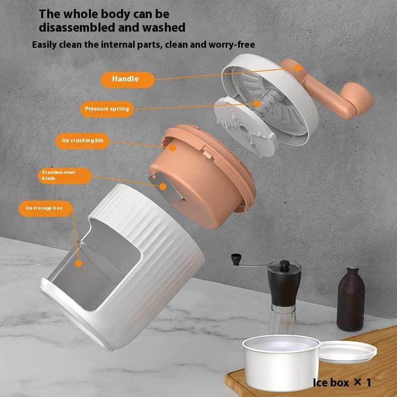 Hand-cranked Ice Shaving Machine Ice Crusher
