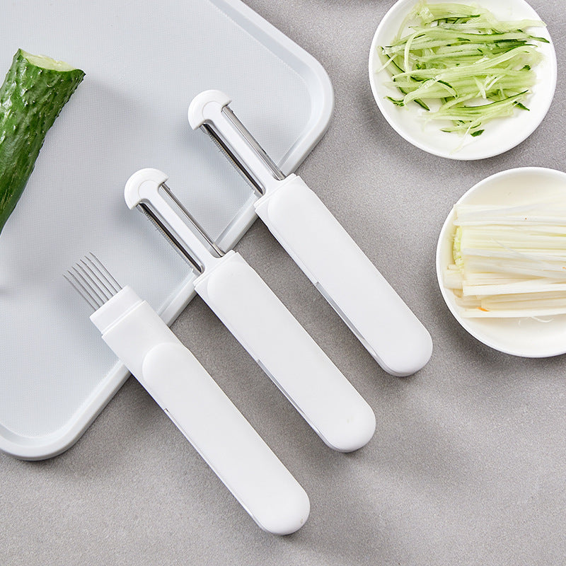 3 In 1 Multifunctional Rotary Paring Knife 360 Rotating
