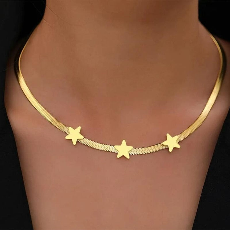Stainless Steel Necklaces Gothic Blade Snake Chains Stars