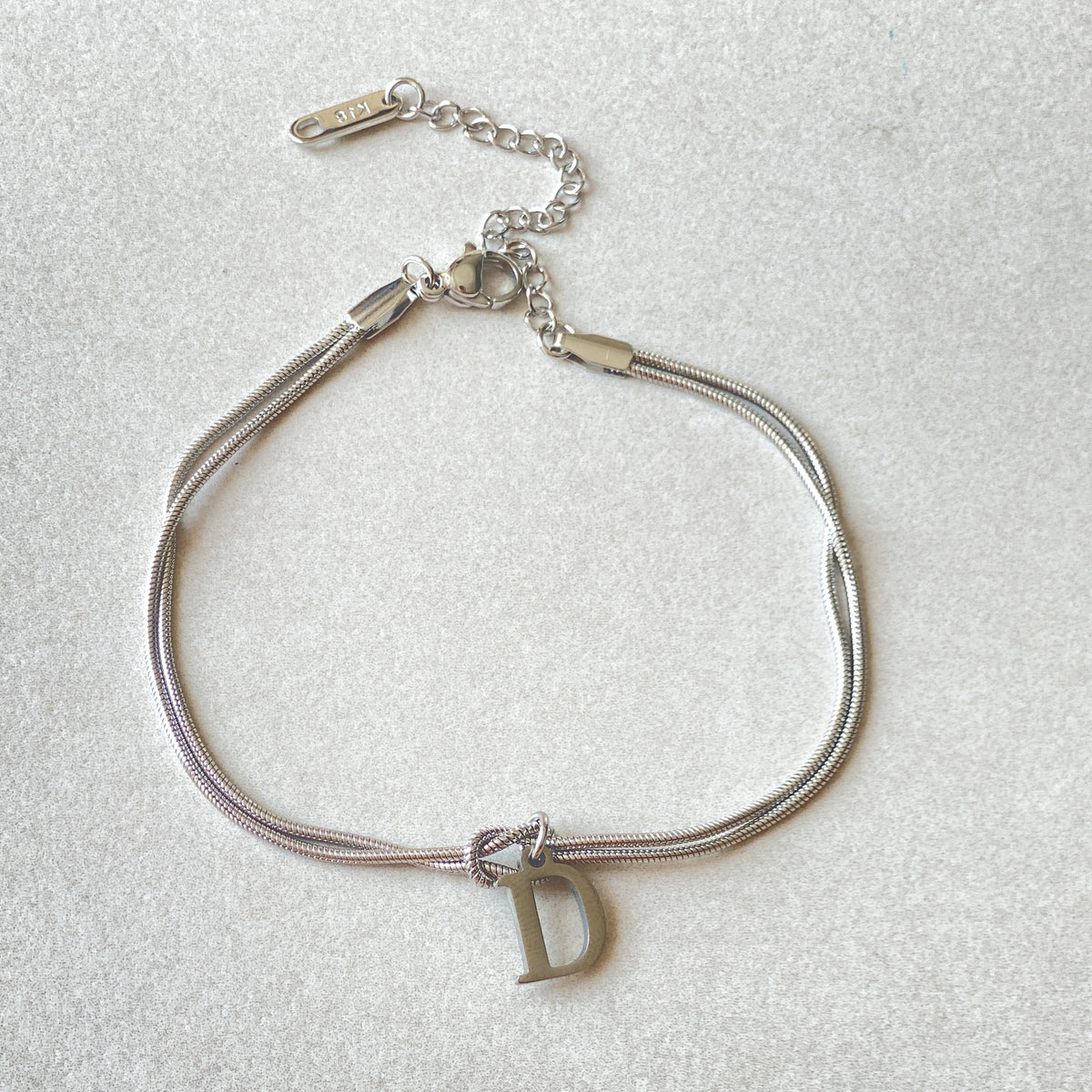 New Letter A-Z Love Knot Bracelets For Women Couple