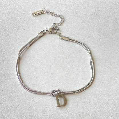 New Letter A-Z Love Knot Bracelets For Women Couple