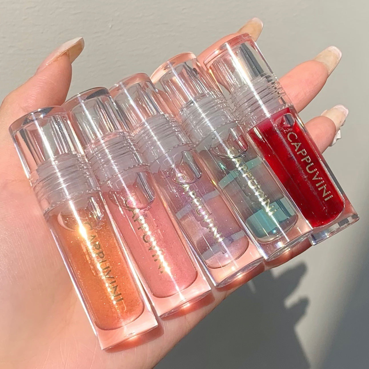Three Per Package Transparent Water Light Lip Gloss
