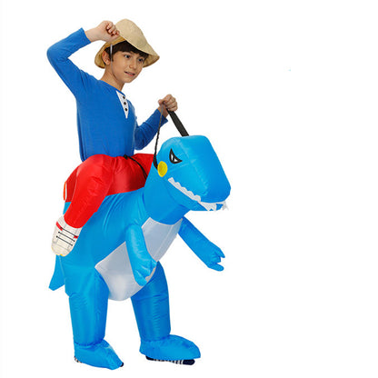 Inflatable dinosaur costume
