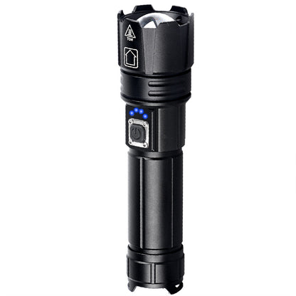 Telescopic Zoom Input And Output Outdoor Strong Light Flashlight