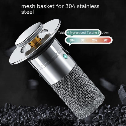 Long Pop-Up Sink Drains Filter Bathroom Press Bounce