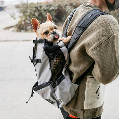 Pet Dog Carrier Bag Carrier For Dogs Backpack Out Double Shoulder