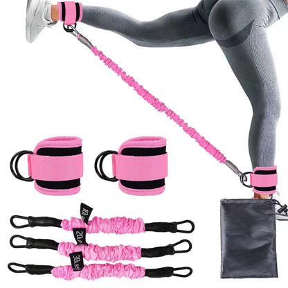 Ankle Strap Resistance Bands Hip Leg Strength Pull Rope Fitness Elastic