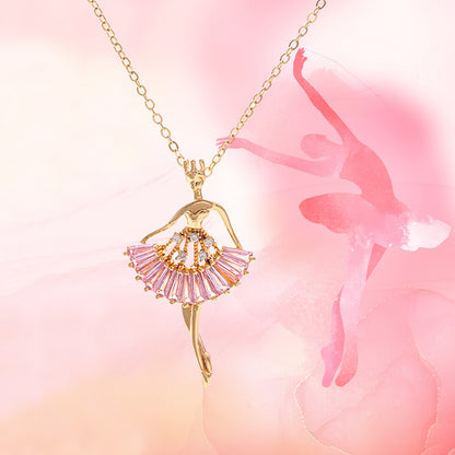 Ins Ballet-girl-shaped Necklace Fashion Personality