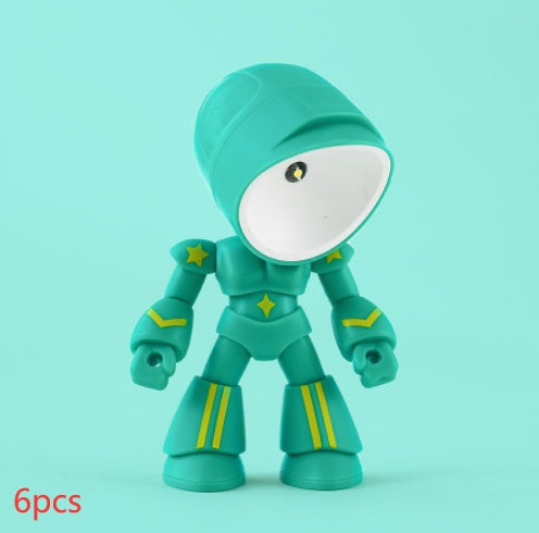 Cute LED Hero Table Lamp Mini Portable Cool Cute Robot