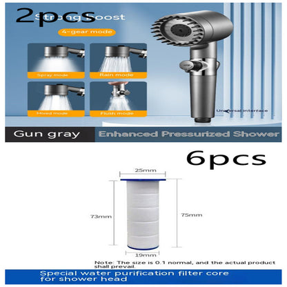 The Third Gear Adjustable Strong Supercharged Shower Head