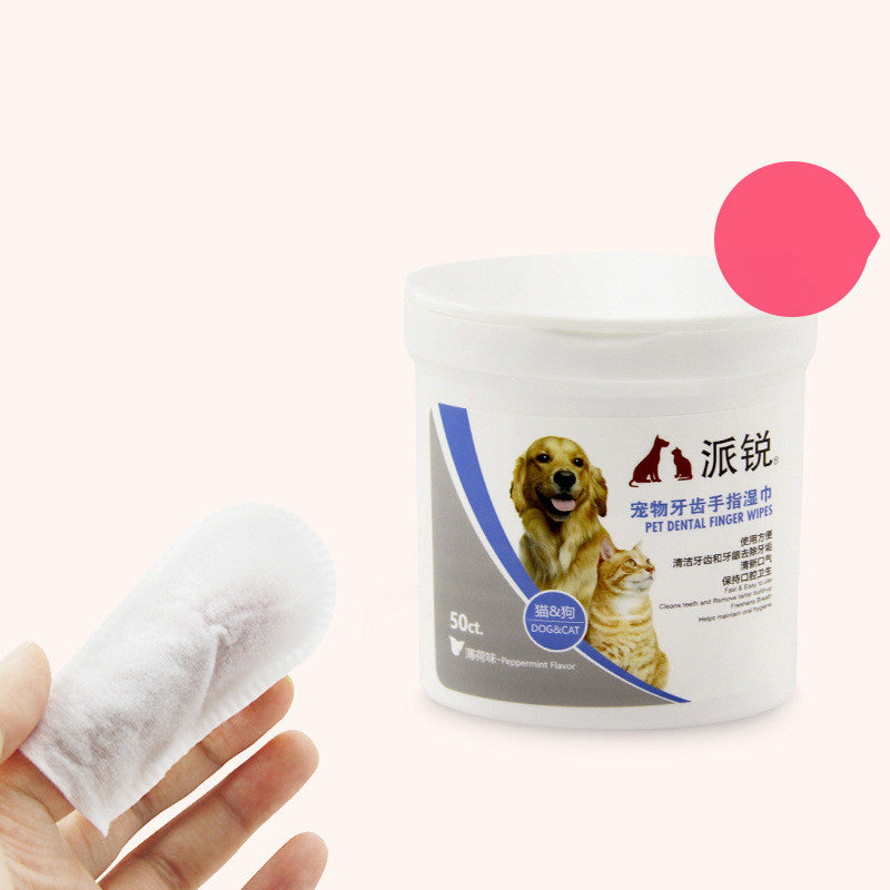 Oral And Dental Cleaning Wipes For Pet Cats And Dogs