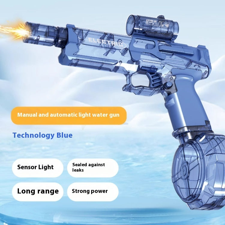 Fire Rat Electric Water Pistol Cool Light Full Automatic Spray Gun