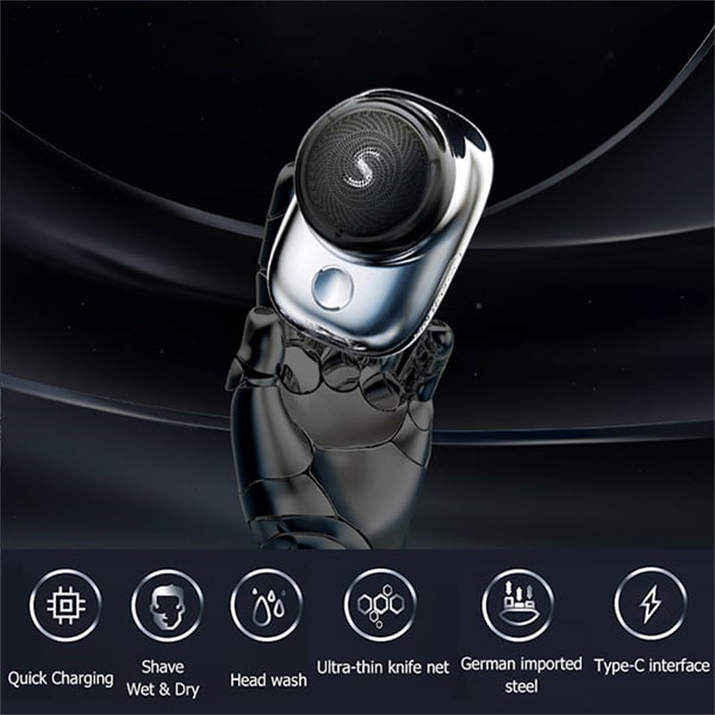 Electric Mini Travel Shaver For Men-Pocket Size Washable Electronic Razor