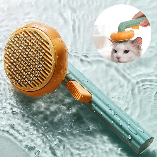 New Pet Cat Brush Self-cleaning Comb Looper