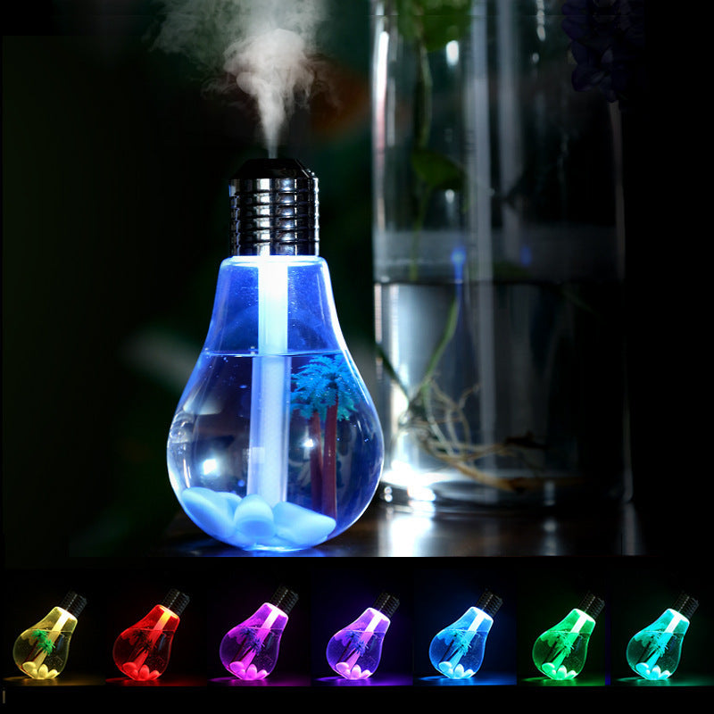 Colorful Light Bulb Humidifier Air Ultrasonic Diffuser