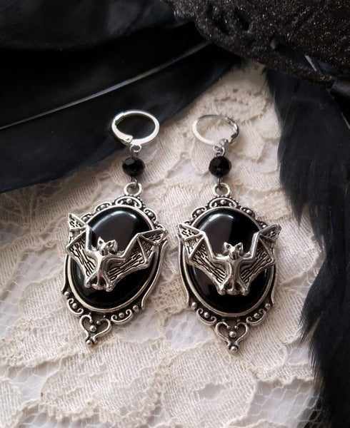 Halloween bat earrings