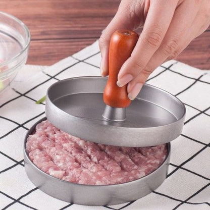 Round Burger Press Aluminum Alloy Burger Meat Beef Barbecue Burger Press