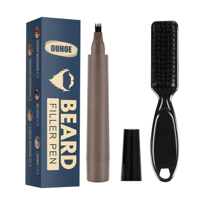 Beard Pencil Filler Beard Filling Pen Kit Barber Pencil With Brush