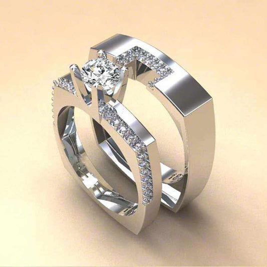Women's Fashion Inlaid Zirconium Ring