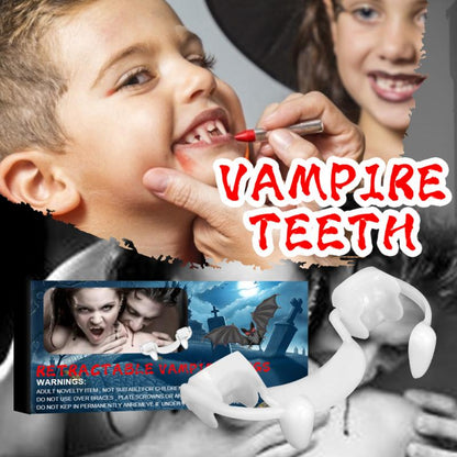 Halloween Vampire Dentures Retractable Vampire False Small Tiger Teeth