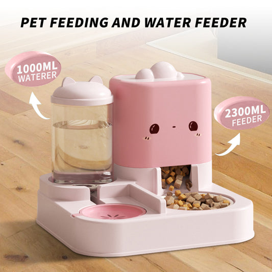 1 Piece Cartoon Cloud Cat Ear Feeding And Water Feeding