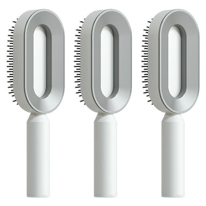 Self Cleaning Hair Brush For Women One-key Cleaning Hair Loss