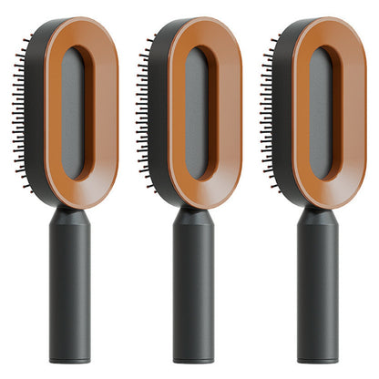 Self Cleaning Hair Brush For Women One-key Cleaning Hair Loss