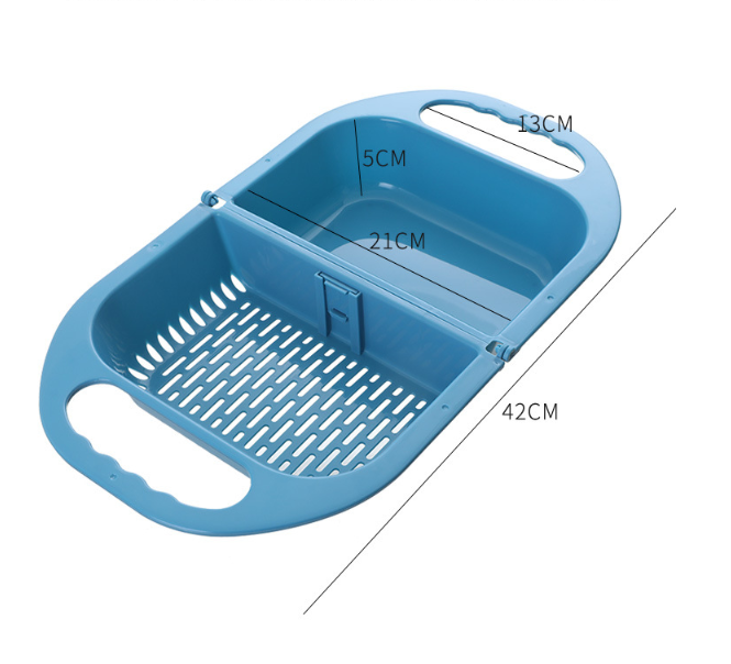 Folding Drain Basket Leaking Fruit Box Vegetable Container