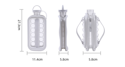 Vacane Ice Kettle Ice Ball Maker 2-In-1 Cold Water Bottle