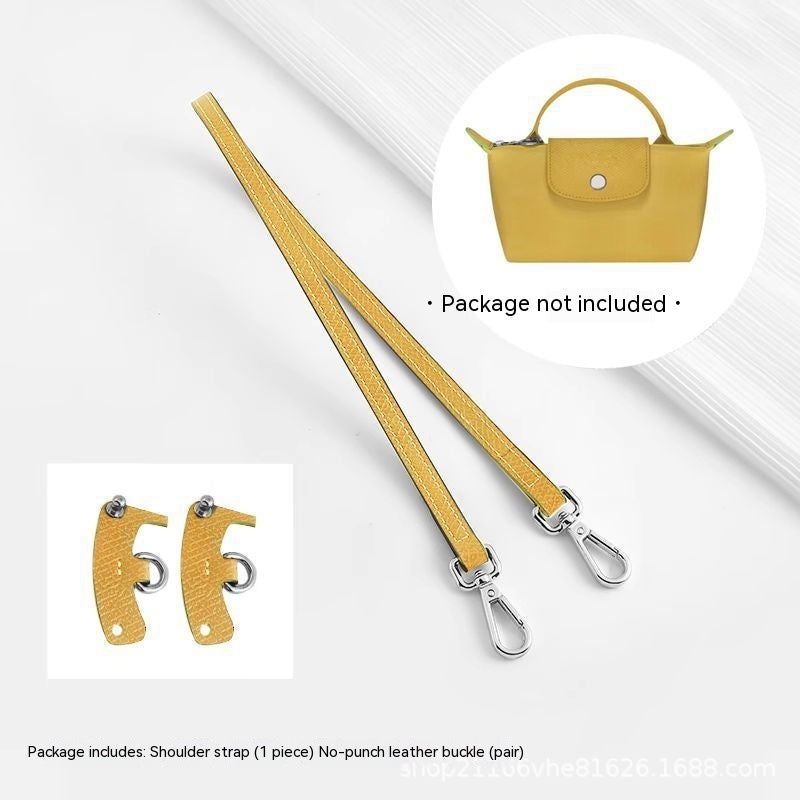 Wide Shoulder Strap Punch-free Leather Ring Crossbody