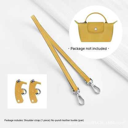 Wide Shoulder Strap Punch-free Leather Ring Crossbody