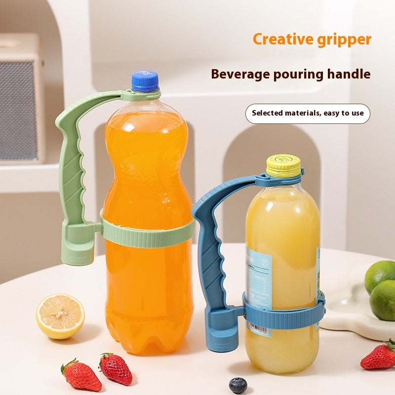Beverage Bottle Handle Holder Adjustable Pouring Handle Organizer