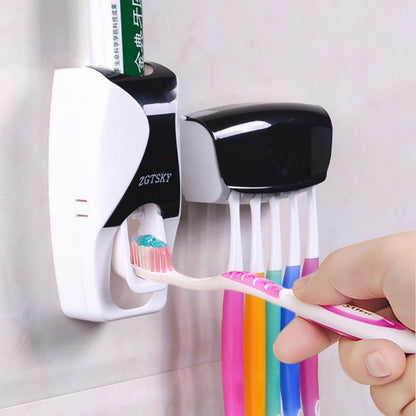 Toothbrush Holder Dust Proof Automatic Squeezer