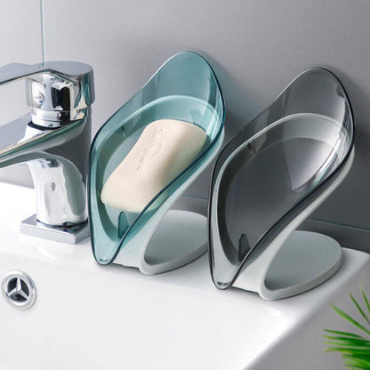 Bathroom Soap Holder Leaf Shape Soap Box Kitchen Dish