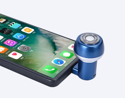 Magnetically absorbed mini-mobile shaver