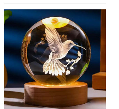 3D Constellation Crystal Ball Night Light Laser