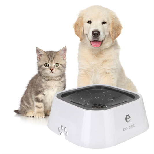 1.5L Cat Dog Water Bowl Carried Floating Bowl Anti-Overflow