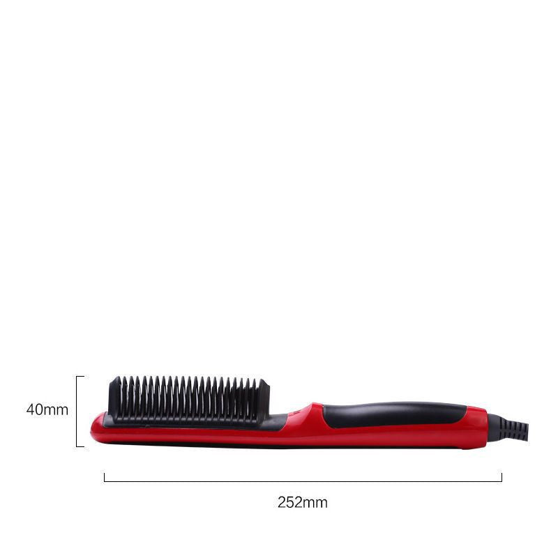 Hair straightener comb straightener