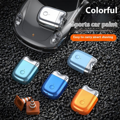 Portable Rotary Dual Ring Electric Shaver Men Travel