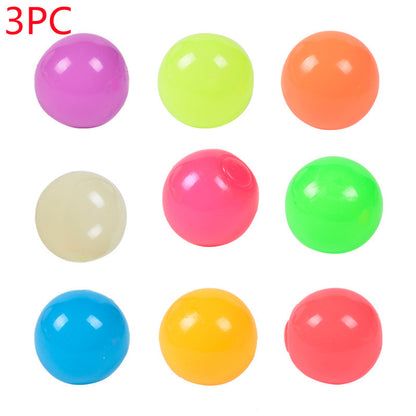 Luminous Sticky Ball Toys Sticky Wall Home Party Games