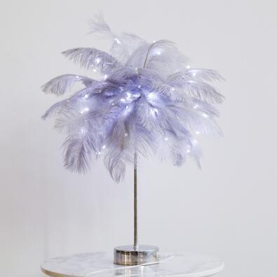 Feather Lamp Nordic Desk Lamp European-Style Feather Lamp