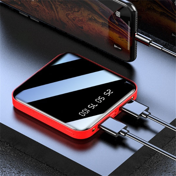 Mini Power Bank 20000 MAh Portable Mirror