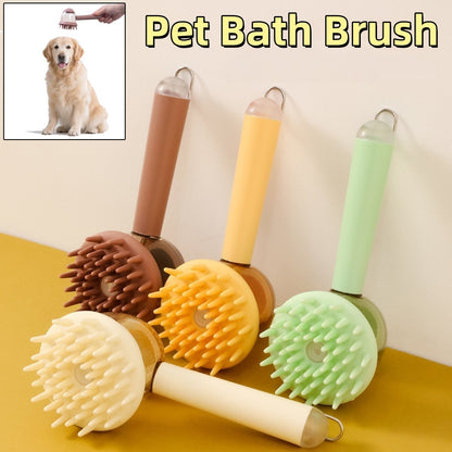 3 In 1 Pets Bath Brush For Dogs And Cats Shower Massage Brush