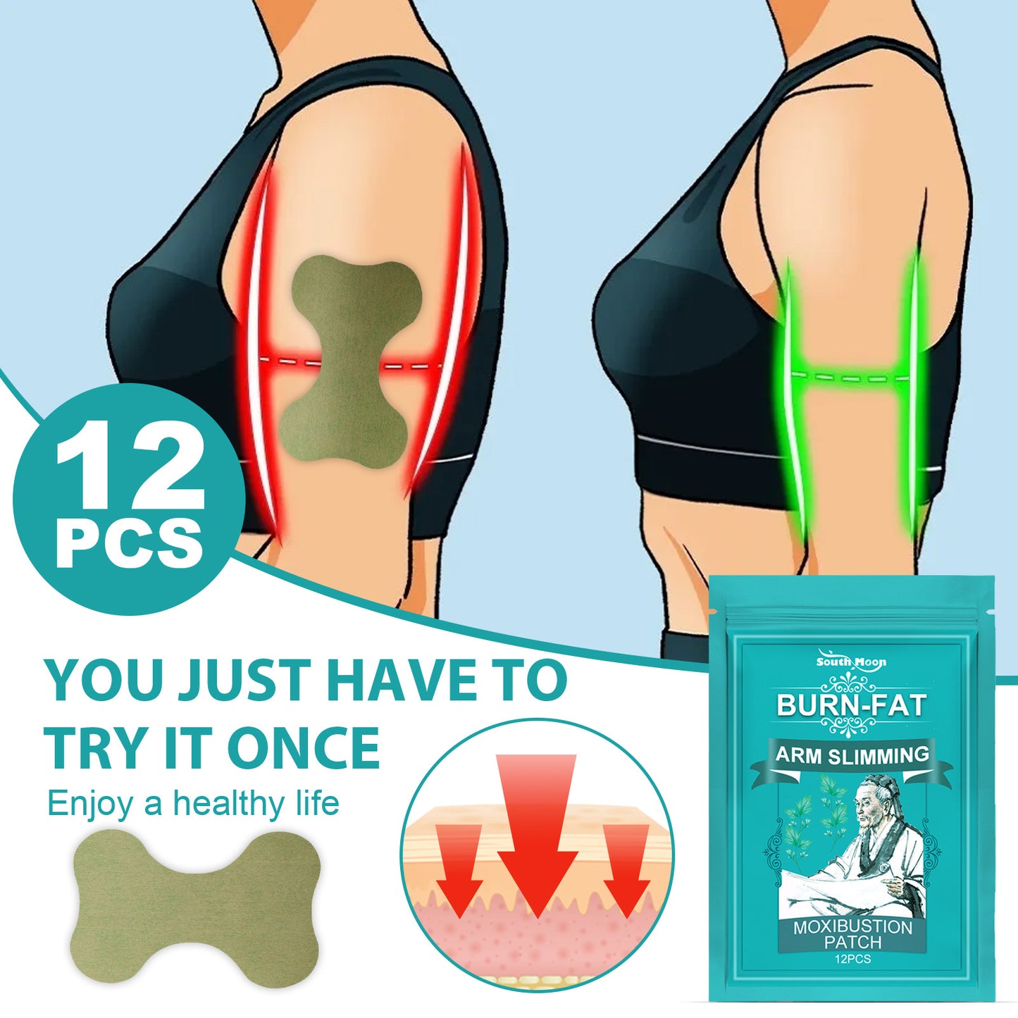 Thin Arm Patch Weight Loss Stickers Cellulite Removal