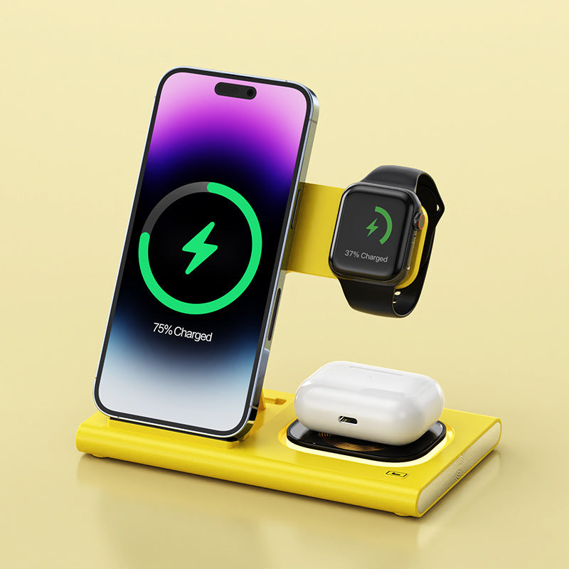 3 IN 1 15W Wireless Charging Charger Magnetic Desktop