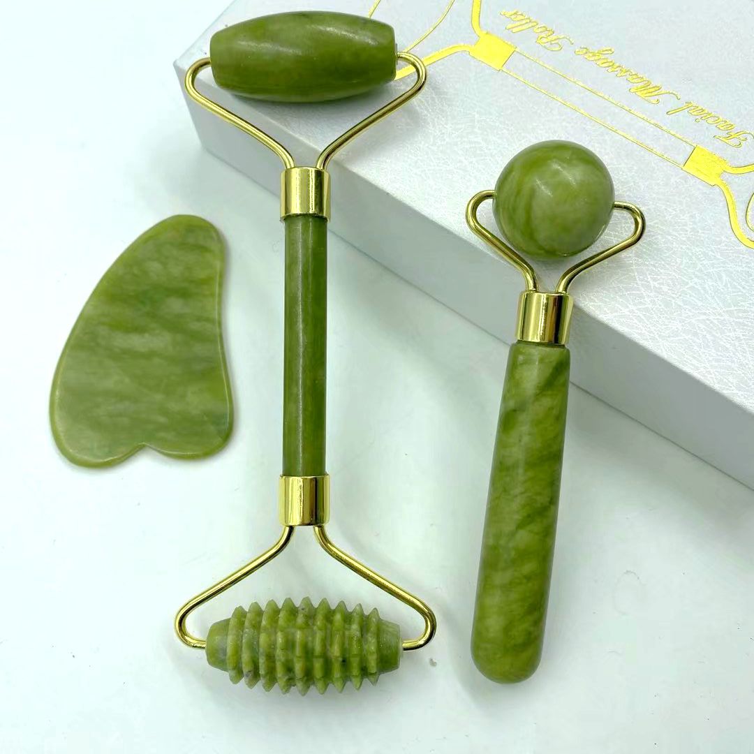 Natural jade beauty device