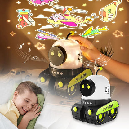 LED Night Light Starry Sky Projector Galaxy Robot Projection Lamp